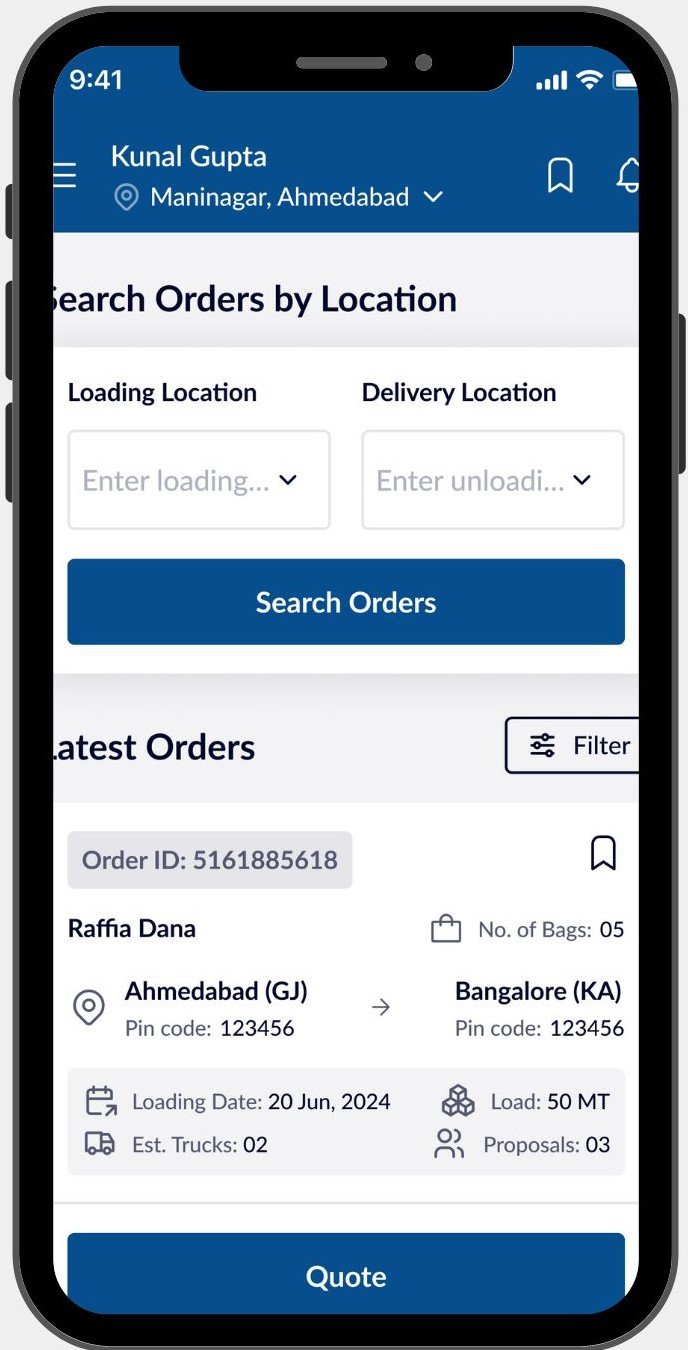 Logistics App Screenshot 3